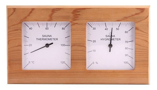 Thermo-Hygrometer quadrat, geteilt