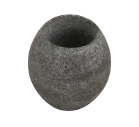 Bauchige Specksteinaufgussschale