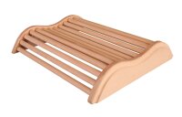 sentiotec Holzkopfstütze mit Welle aus hellem Holz