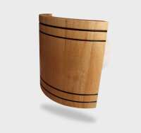 Hitzebeständiger Saunalüfter mit Rückschlagventil, geschwungene Abdeckung, D=100mm, 105 m³ / h