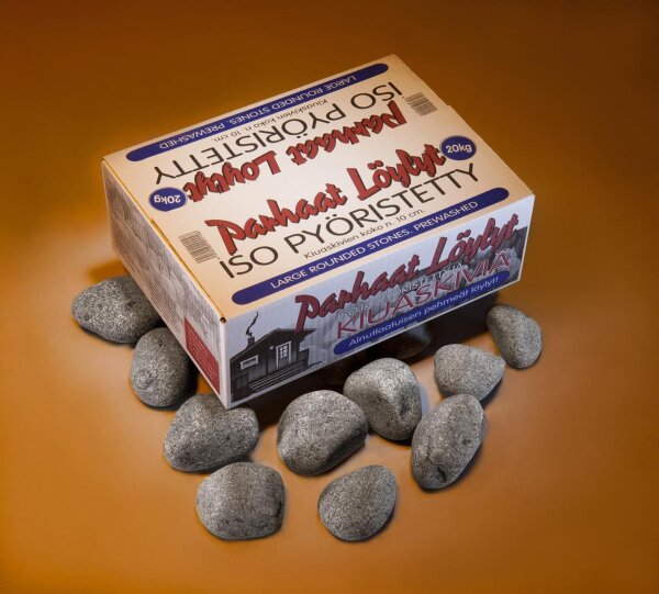 Runde Natursaunasteine 10+ cm/ 20 kg