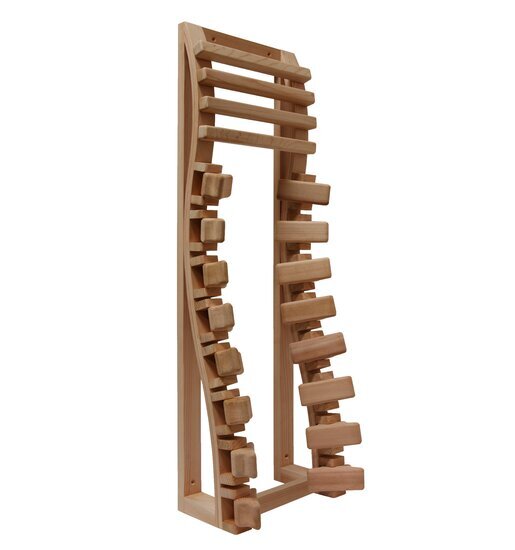 Ergonomische Rückenliege aus Rot-Zeder-Holz