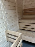 Sauna Fass Dauben Blockbohlen nordische Fichte 2,4 m