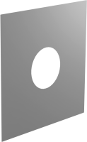 Wand-/ Deckenblende einteilig 0°