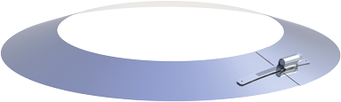Wetterkragen / Wandrosette D150