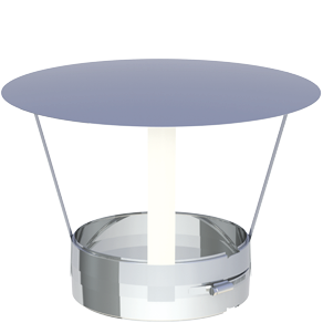 Regenhaube mit Klemmband D250