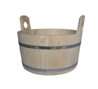 Finnischer Saunakübel mit Holz-Griff 30 l