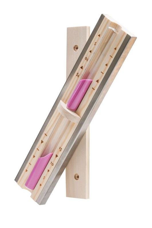 Sauna Uhr pinker Sand