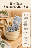 Saunazubehörbox BASIC 11-teilig