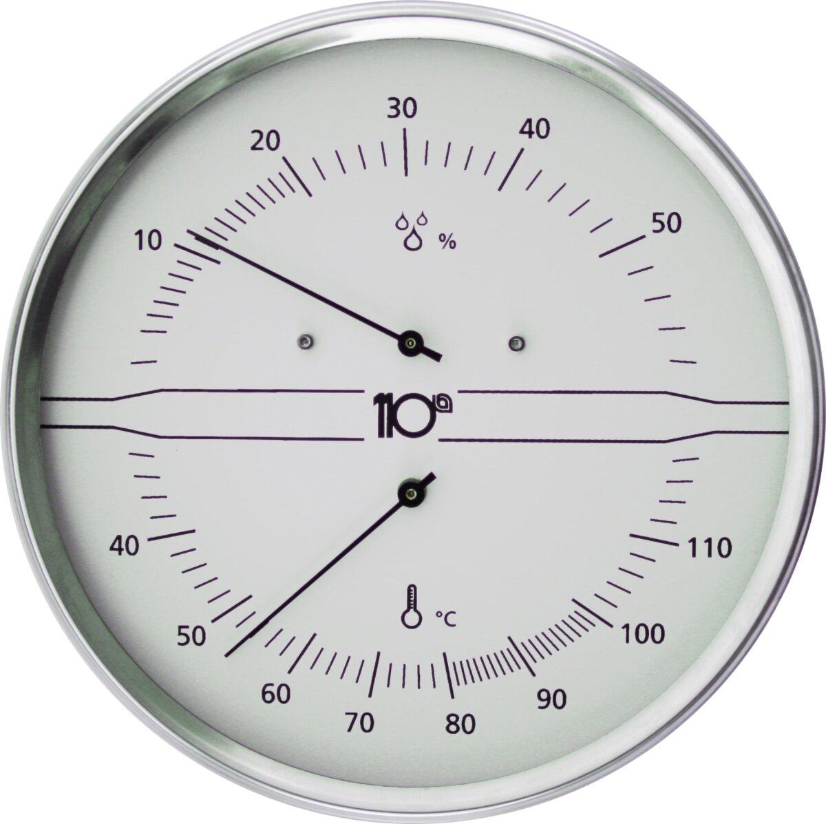 Thermo-Hygrometer – weiß 160 mm