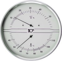 Thermo-Hygrometer - weiß 160 mm