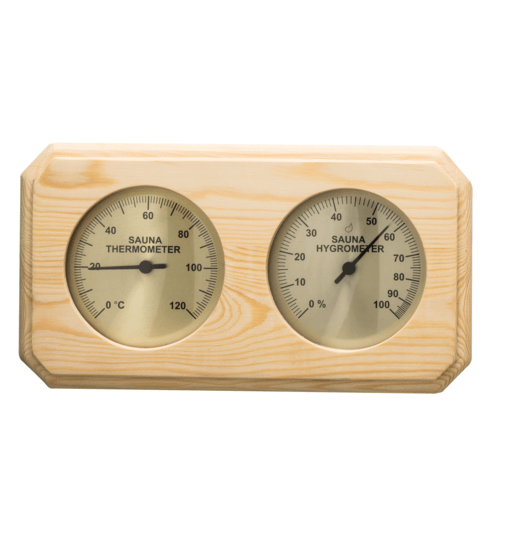 Thermo-Hygrometer Nadelholz, geteilt